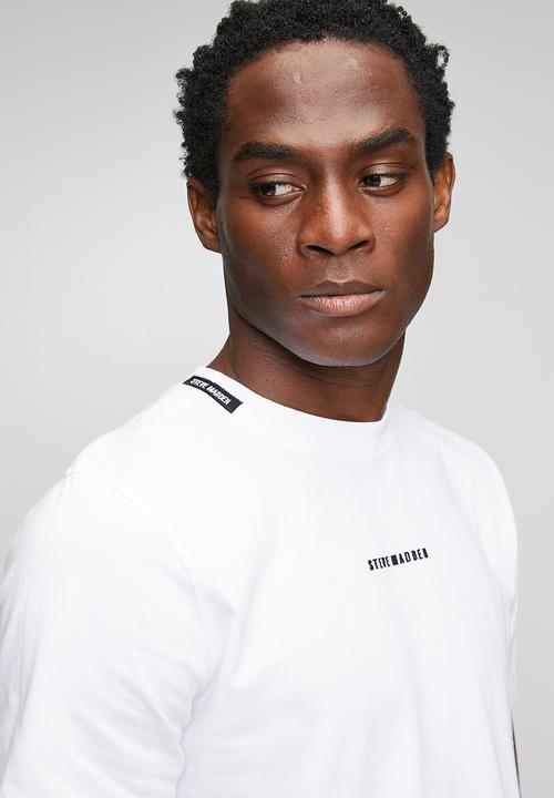 Steve Madden - Mens Christian Crew Neck T-Shirt - White