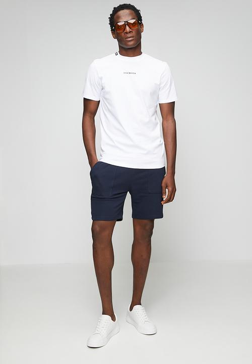 Steve Madden - Mens Christian Crew Neck T-Shirt - White