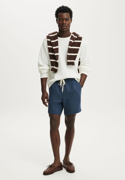 Cotton On - Linen Easy Short - Navy