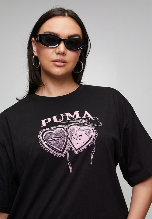 PUMA - Plus graphics relaxed charm tee - puma black