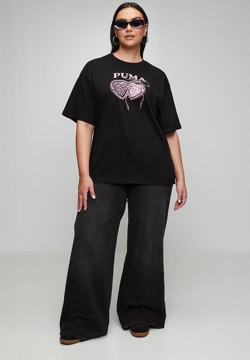 PUMA - Plus graphics relaxed charm tee - puma black