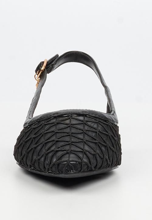 Miss Black - Lavelle 3 embroidered pump - black