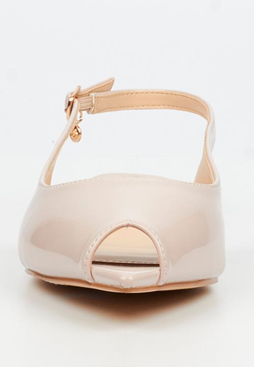 Miss Black - Lavelle 4 peep toe pump - natural
