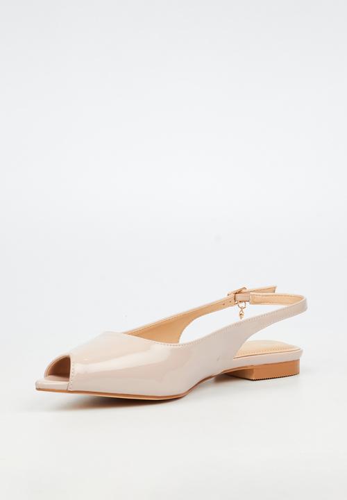 Miss Black - Lavelle 4 peep toe pump - natural