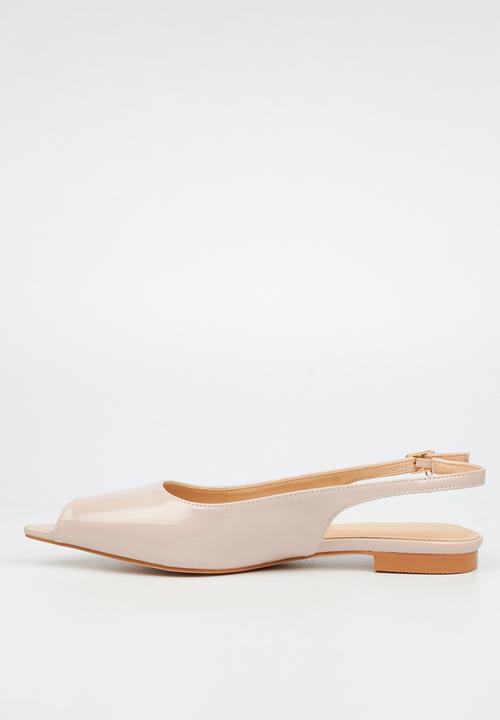 Miss Black - Lavelle 4 peep toe pump - natural