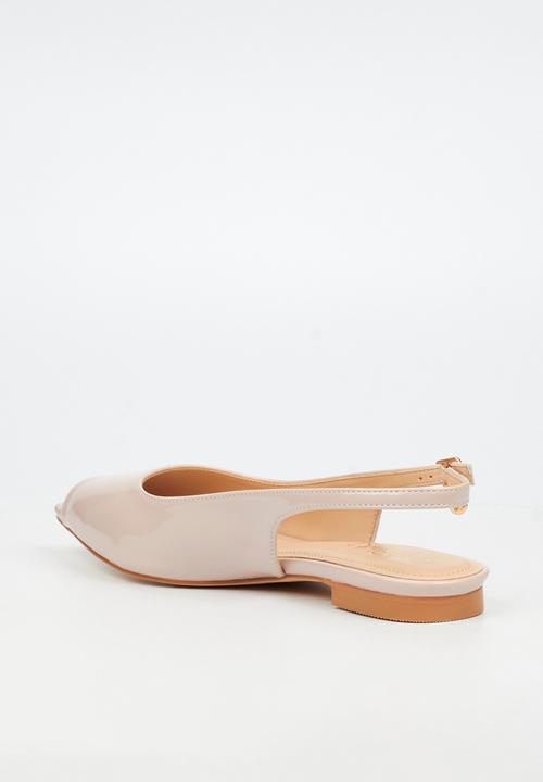 Miss Black - Lavelle 4 peep toe pump - natural