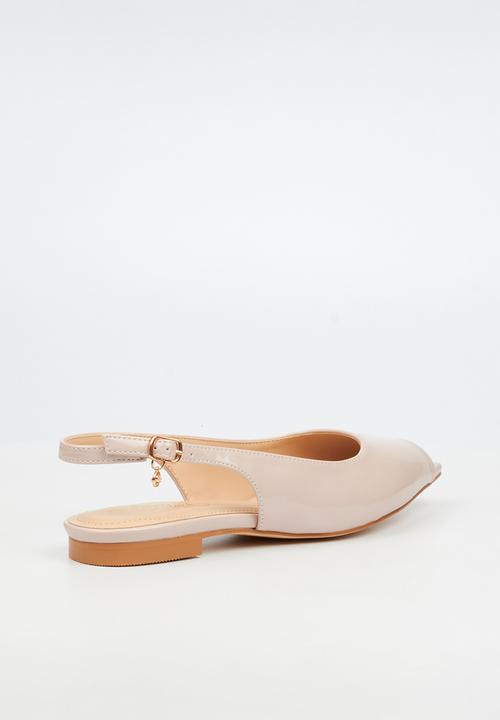 Miss Black - Lavelle 4 peep toe pump - natural