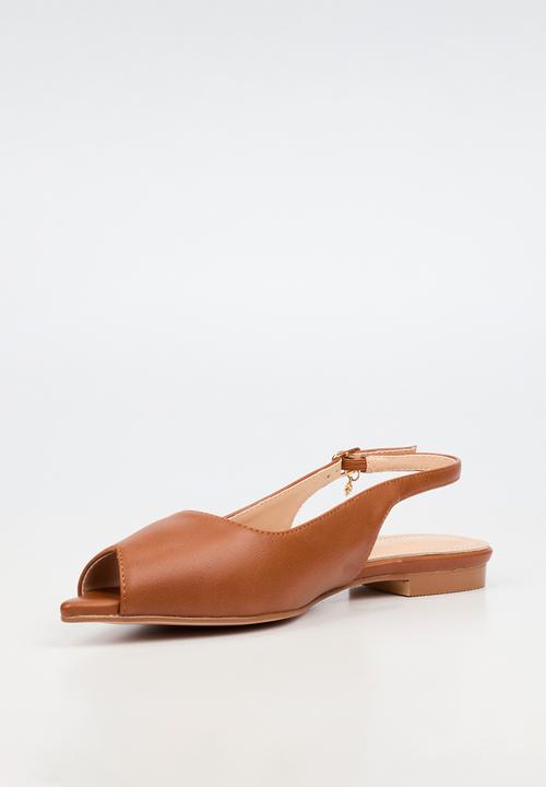 Miss Black - Lavelle 5 peep toe pump - brown