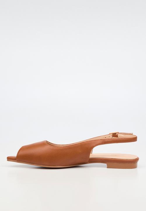 Miss Black - Lavelle 5 peep toe pump - brown