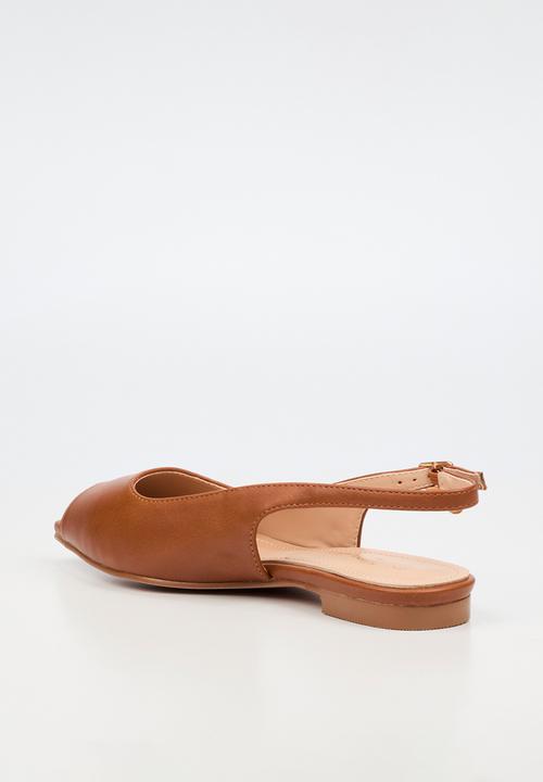 Miss Black - Lavelle 5 peep toe pump - brown