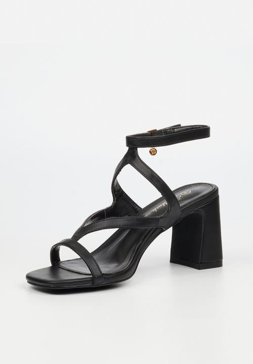 Miss Black - Lenor 2 strappy block heel - black