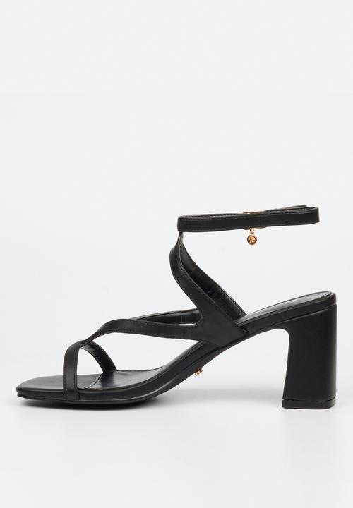 Miss Black - Lenor 2 strappy block heel - black