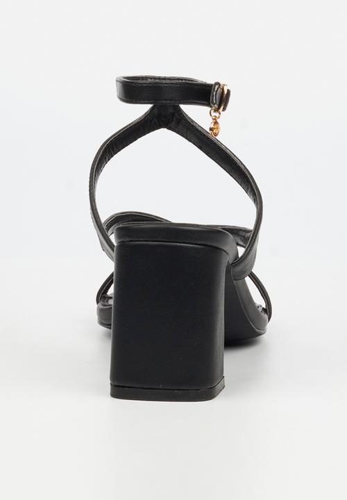 Miss Black - Lenor 2 strappy block heel - black