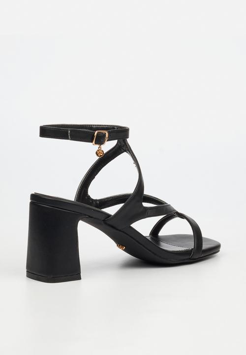 Miss Black - Lenor 2 strappy block heel - black