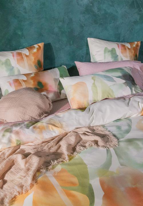Linen House - Inga Duvet Cover Set - Jade