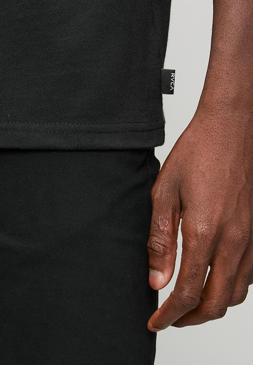 RVCA - SMALL RVCA POLO - BLACK
