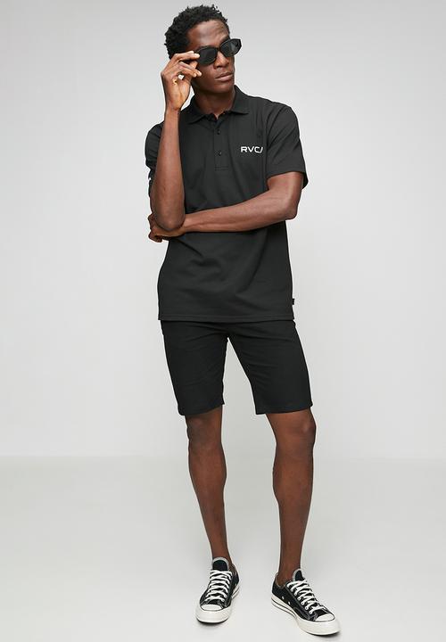 RVCA - SMALL RVCA POLO - BLACK