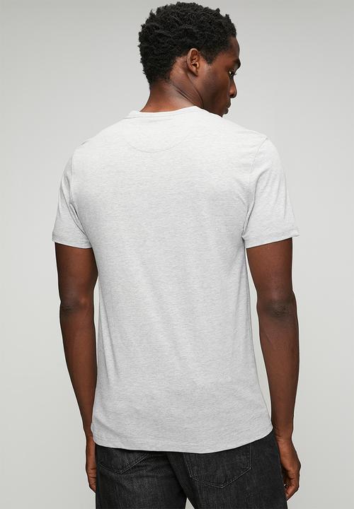 POLO - Mens crew neck gots short sleeve tee - grey