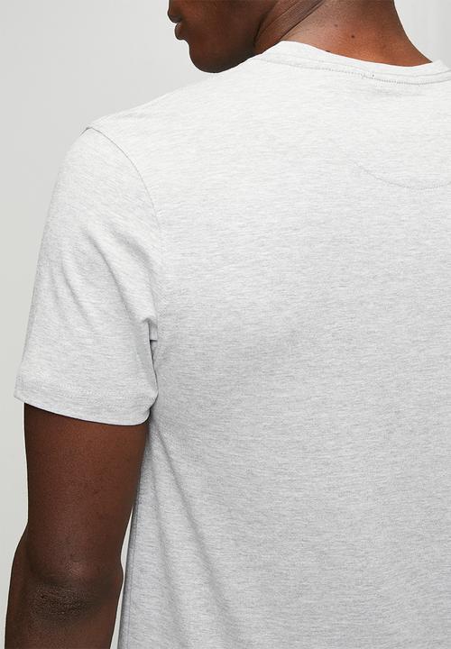 POLO - Mens crew neck gots short sleeve tee - grey