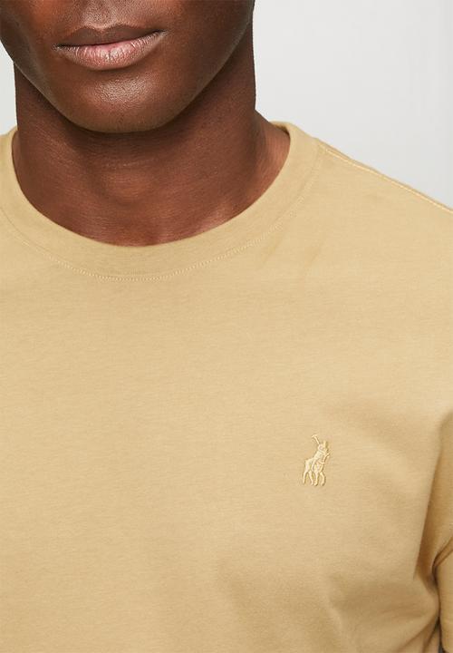 POLO - Mens crew neck gots short sleeve tee - beige