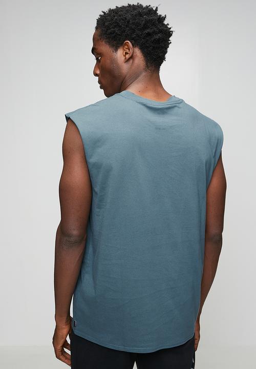 RVCA - SPLIT ALL OVER MUSCLE - BLUE