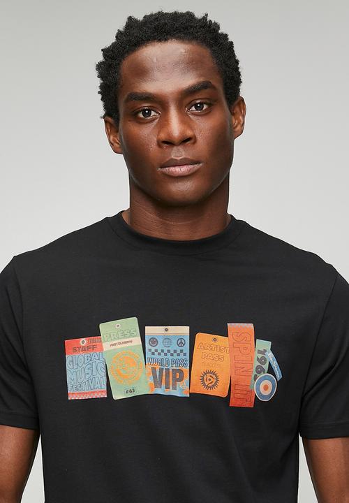 Ben Sherman - Festival Pass Tee Shirt - Black