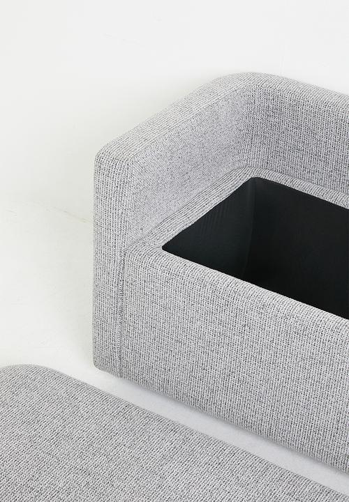 Sixth Floor - Romer Storage Bench - Charcoal