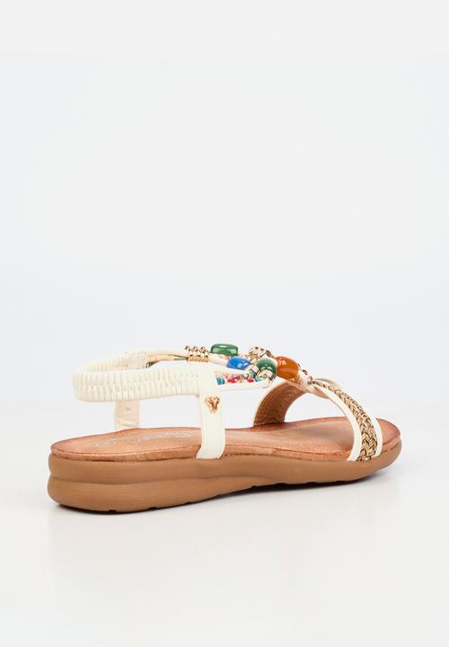 Butterfly Feet - Frani 1 slingback sandal - white