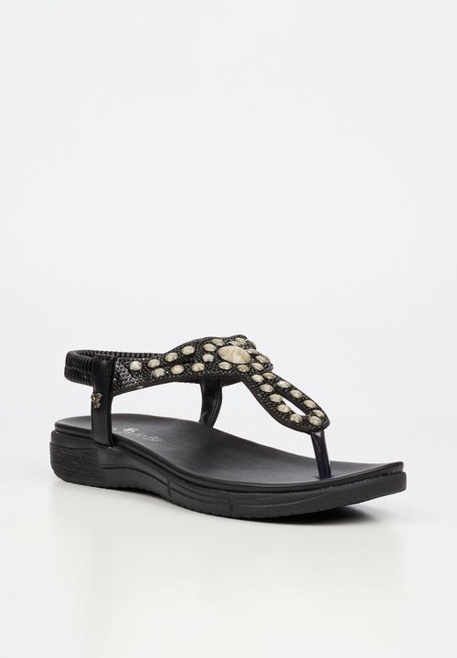 Butterfly Feet - Mylee 1 t-bar sandal - black