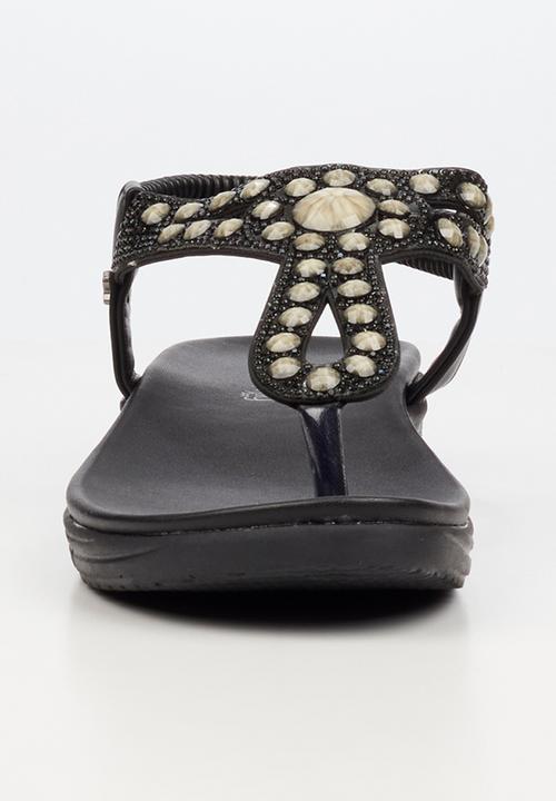 Butterfly Feet - Mylee 1 t-bar sandal - black