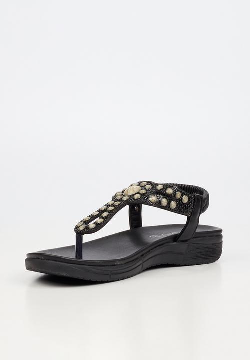 Butterfly Feet - Mylee 1 t-bar sandal - black