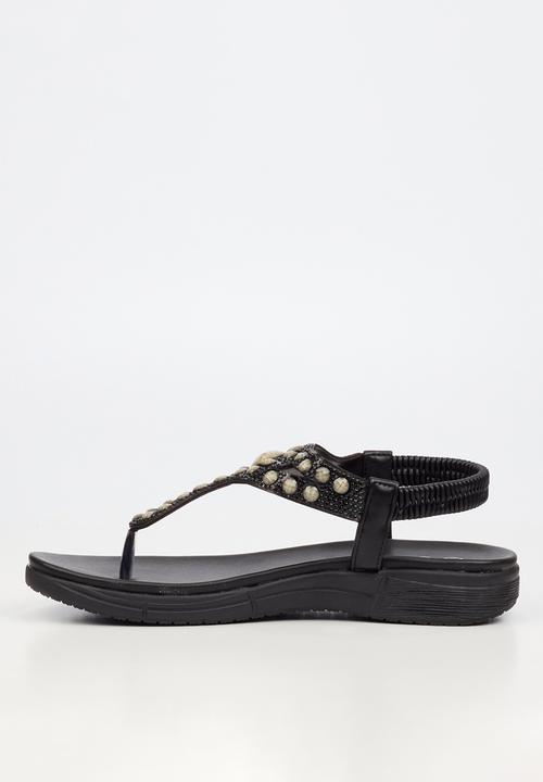 Butterfly Feet - Mylee 1 t-bar sandal - black
