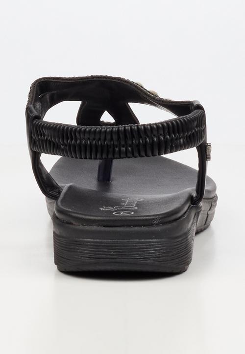 Butterfly Feet - Mylee 1 t-bar sandal - black