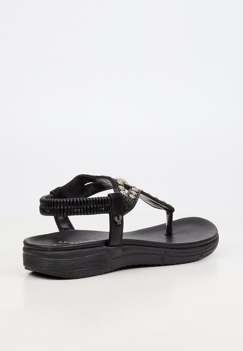 Butterfly Feet - Mylee 1 t-bar sandal - black