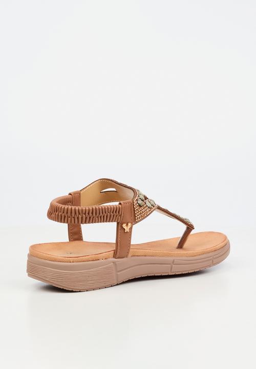 Butterfly Feet - Mylee 1 t-bar sandal - taupe
