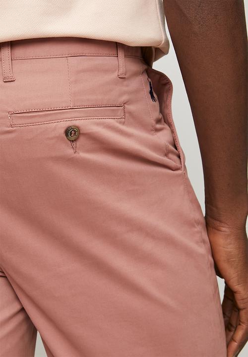 POLO - MENS ESSENTIAL COTTON CHINO SHORTS - Pink