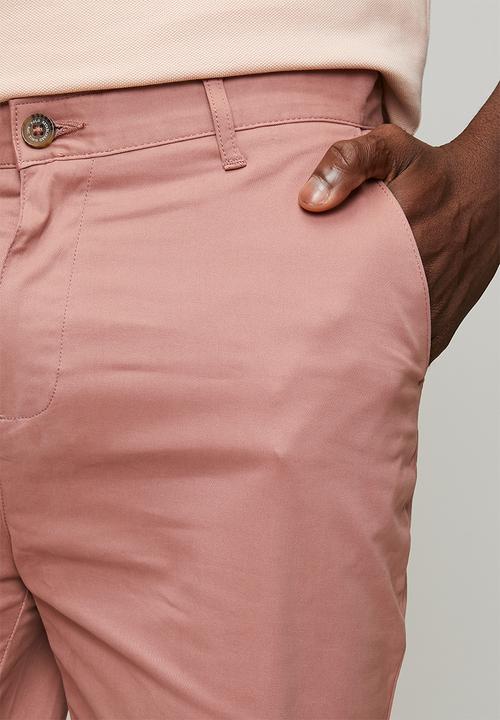 POLO - MENS ESSENTIAL COTTON CHINO SHORTS - Pink
