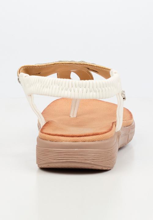 Butterfly Feet - Mylee 1 t-bar sandal - white