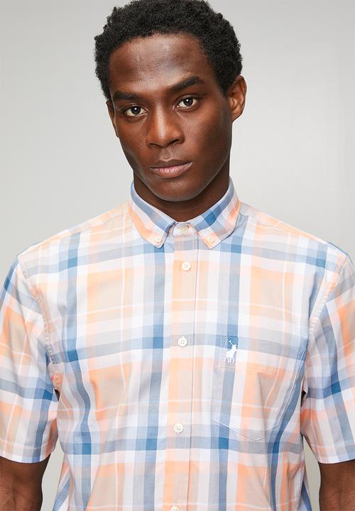 POLO - MENS SS CHECK SHIRT - Multi