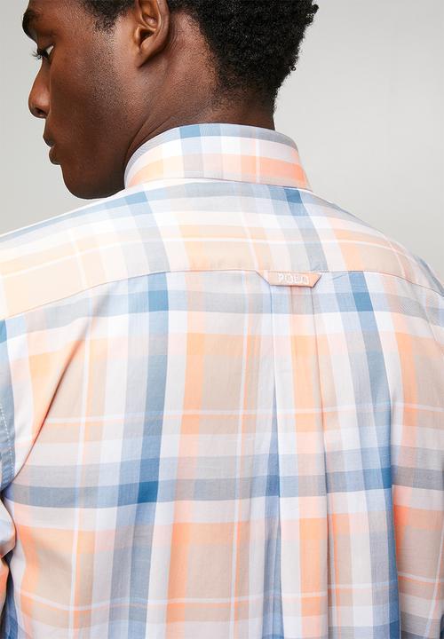 POLO - MENS SS CHECK SHIRT - Multi