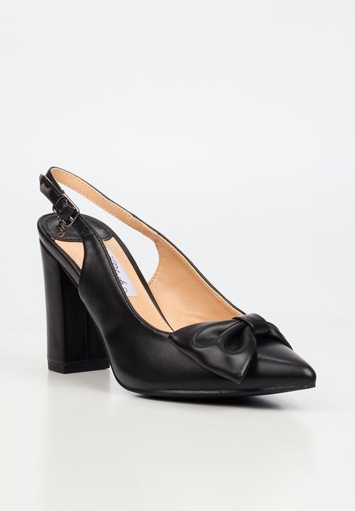 Miss Black - Narissa 1 bow slingback heel - black