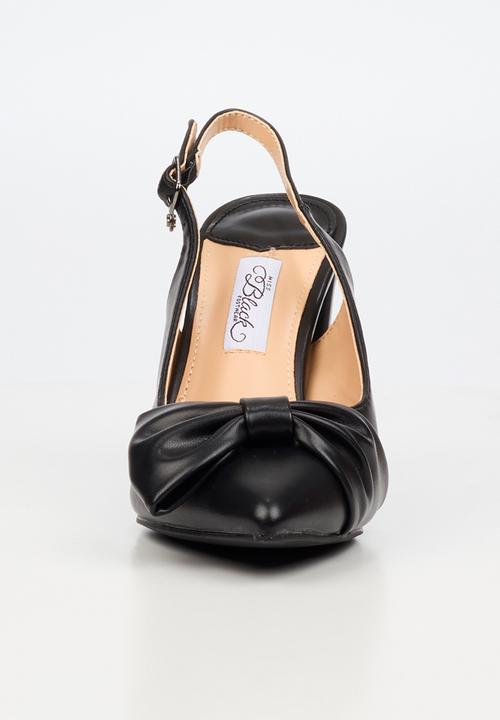 Miss Black - Narissa 1 bow slingback heel - black