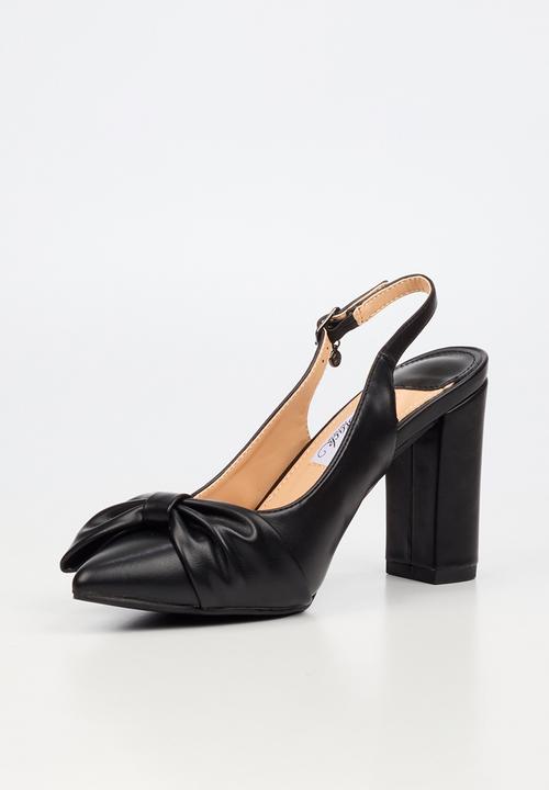 Miss Black - Narissa 1 bow slingback heel - black
