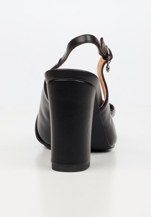 Miss Black - Narissa 1 bow slingback heel - black