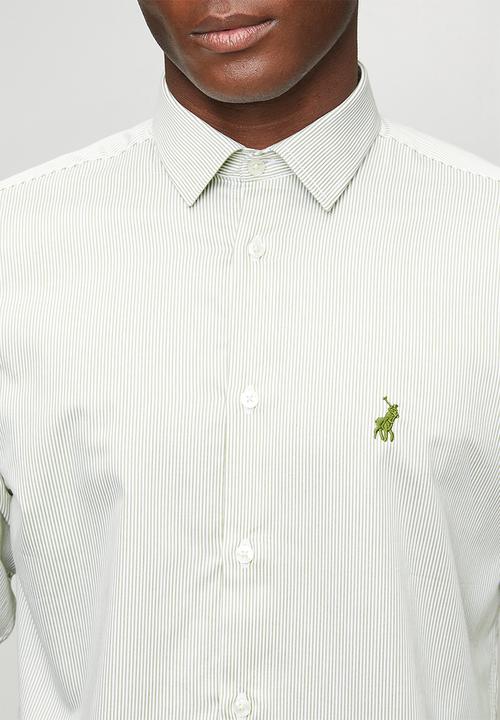 POLO - MENS LS YD STRIPE  SHIRT - Green