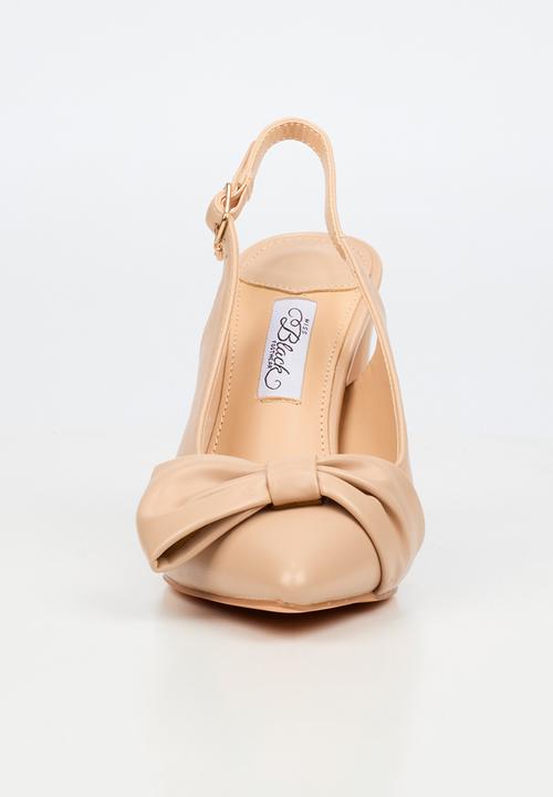 Miss Black - Narissa 1 bow slingback heel - natural