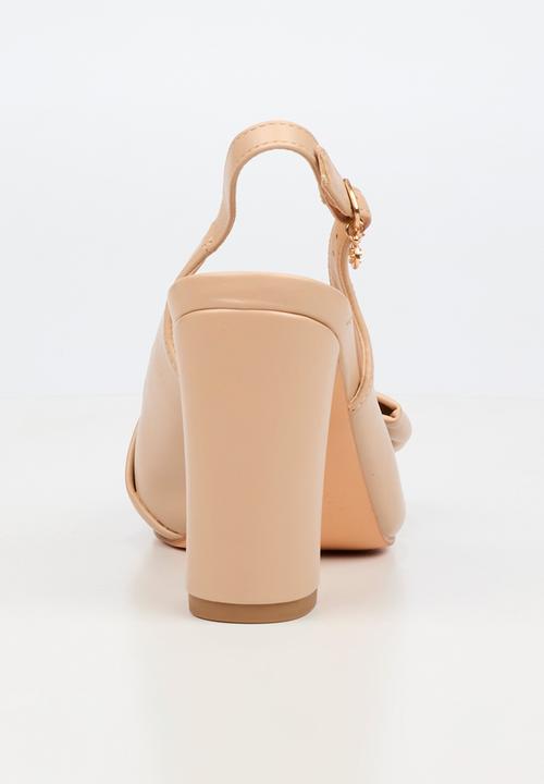 Miss Black - Narissa 1 bow slingback heel - natural