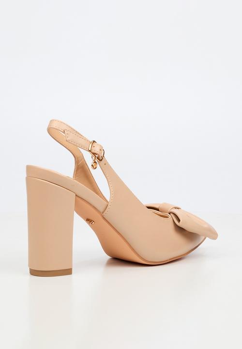 Miss Black - Narissa 1 bow slingback heel - natural