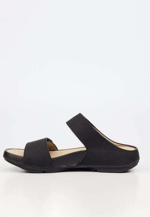 Butterfly Feet - Wander 2 velcro strap sandal - black