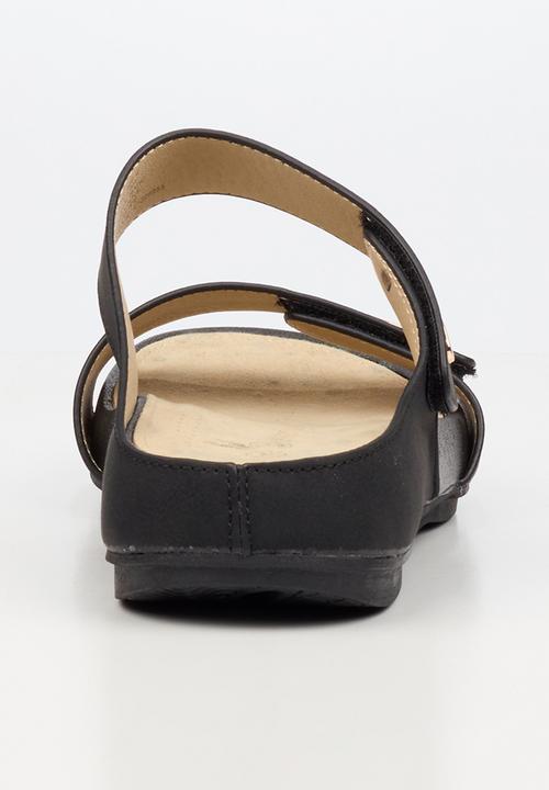 Butterfly Feet - Wander 2 velcro strap sandal - black